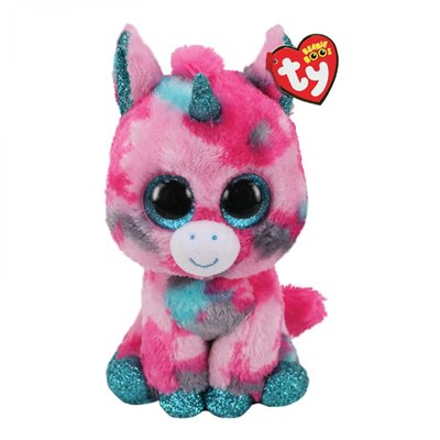 ty Beanie Boos Gumball Χνουδωτό Μονόκερος Ροζ Και Γαλάζιος 23Εκ 