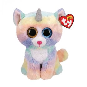 ty Beanie Boos Heather Χνουδωτό Γατούλα Μονόκερος Πολύχρωμη 23Εκ 