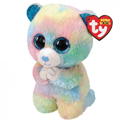ty Beanie Boos Hope Χνουδωτό Αρκουδάκι Παστέλ 15Εκ 