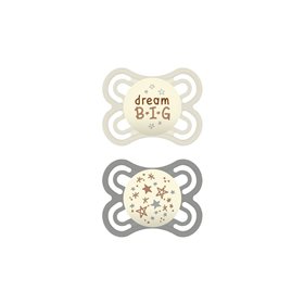 MAM Πιπίλα Perfect Night Σιλικόνης 2-6 Μηνών Που Λάμπει Στο Σκοτάδι , 2Τεμάχια  MAM Πιπίλα Perfect Night Σιλικόνης 2-6 Μηνών Που Λάμπει Στο Σκοτάδι , 2Τεμάχια