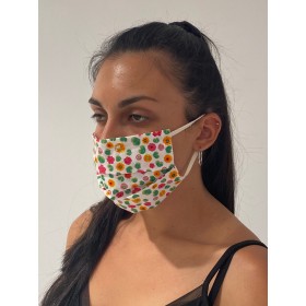 Fun Fashion Μάσκα Προστασίας 100 % Βαμβακερή Λουλούδια 