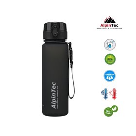 AlpinTec Παγούρι Style 500Ml Black Μαύρο 