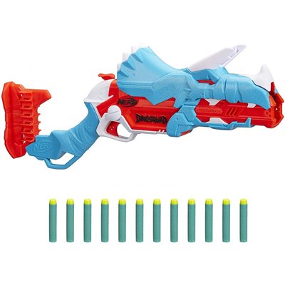 Hasbro Nerf Dinosquad Tricerablast 12 Βελάκια Nerf 