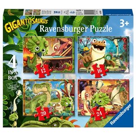Ravensburger Παζλ 4 Σε 1 Γιγαντόσαυροι 