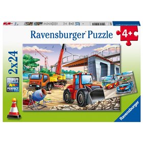 Ravensburger Παζλ 2X24 Τεμ. Εργοτάξιο 
