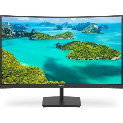 Philips 241E1SCA VA Curved Monitor 23.6" FHD 1920x1080 με χρόνο απόκρισης 4ms GTG