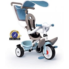 Smoby Baby Balade Blue Plus Τρίκυκλο Μπλε  Smoby Baby Balade Blue Plus Τρίκυκλο Μπλε