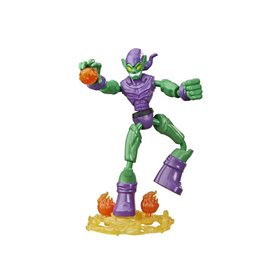 Hasbro Marvel Spider-Man Bend Και Flex Green Goblin Action Figure, 6 Ιντσών, Αξεσουάρ Blast  Hasbro Marvel Spider-Man Bend Και Flex Green Goblin Action Figure, 6 Ιντσών, Αξεσουάρ Blast
