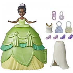 Hasbro Disney Princess Styling Surprise Tiana Mini Doll Σετ Παιχνιδιού Με Φορέματα Και Αξεσουάρ 