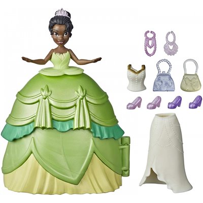 Hasbro Disney Princess Styling Surprise Tiana Mini Doll Σετ Παιχνιδιού Με Φορέματα Και Αξεσουάρ 