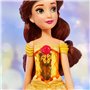 Hasbro Disney Princess Royal Shimmer Belle Doll, Κούκλα Μόδας Με Φούστα Και Αξεσουάρ 