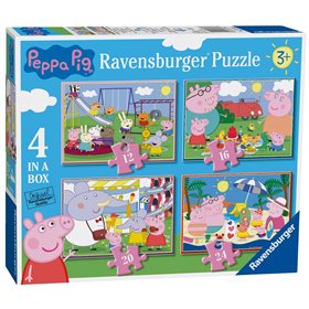 Ravensburger Παζλ 4 Σε 1 Πέππα Το Γουρουνάκι 