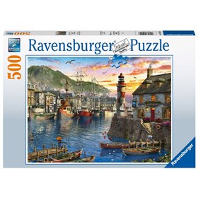 Ravensburger Παζλ 500 Τεμ. Ανατολή Στο Λιμάνι  Ravensburger Παζλ 500 Τεμ. Ανατολή Στο Λιμάνι