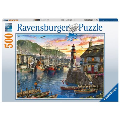 Ravensburger Παζλ 500 Τεμ. Ανατολή Στο Λιμάνι 