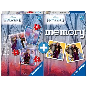 Ravensburger Memory + 3 Παζλ Ψυχρά Και Ανάποδα ΙΙ  Ravensburger Memory + 3 Παζλ Ψυχρά Και Ανάποδα ΙΙ