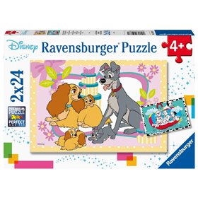 Ravensburger Παζλ 2X24 Τεμ. Σκυλιά Της Disney 