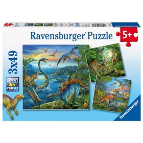 Ravensburger Παζλ 3X49 Τεμ. Δεινόσαυροι 