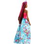 Mattel Barbie Κούκλα Πριγκίπισσας Dreamtopia (Μελαχρινή Με Ροζ Ραβδωτά Μαλλιά) 