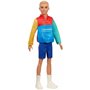 Mattel Barbie Ken Fashionistas Doll 163, Με Ξανθά Μαλλιά Φορά Μπλουζάκι Μπλε Σορτς Και Λευκές Μπότες 