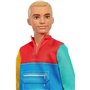 Mattel Barbie Ken Fashionistas Doll 163, Με Ξανθά Μαλλιά Φορά Μπλουζάκι Μπλε Σορτς Και Λευκές Μπότες 