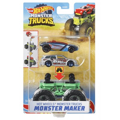 Mattel Hot Wheels Monster Trucks Maker Bone Sharkruser 