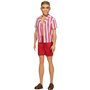 Mattel Barbie Ken 60Η Επέτειος Κούκλα Στο Throwback Beach Look With Swimsuit Και Sandals 