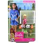 Mattel Barbie Soccer Coach Playset Σετ Αθλήματα Επαγγέλματα Καστανή Κούκλα Προπονήτρια 