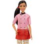 Mattel Barbie Pasta Chef Μελαχρινή Κούκλα (30,40-Cm) Σεφ 