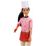 Mattel Barbie Pasta Chef Μελαχρινή Κούκλα (30,40-Cm) Σεφ 