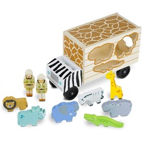 Melissa and Doug Animal Rescue Sorting Ξύλινο Φορτηγό Διάσωσης Ζώων 