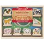 Melissa and Doug My First Wooden Stamp Set Με Ξύλινες Σφραγίδες - Ζώα Φάρμας 