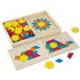 Melissa and Doug Pattern Blocks And Boards Ξύλινο Σετ Το Πρώτο Μου Τάγκραμ Με 120 Ξύλινα Σχήματα 