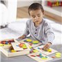 Melissa and Doug Pattern Blocks And Boards Ξύλινο Σετ Το Πρώτο Μου Τάγκραμ Με 120 Ξύλινα Σχήματα 