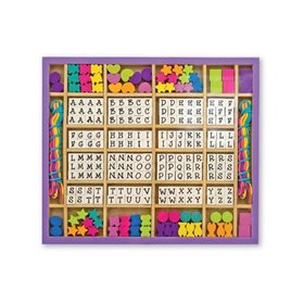 Melissa and Doug Wooden Stringing Beads Ξύλινες Χάντρες 