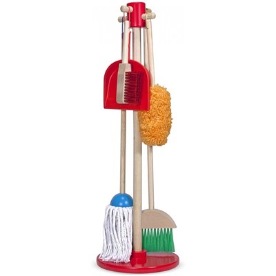 Melissa and Doug Lets Play House! Cleaning Set: Dust! Sweep! Mop! Σετ Καθαρισμού 