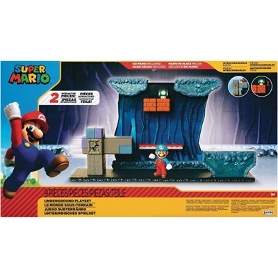 JAKKS PACIFIC Super Mario Underground Playset With Ice Mario Σετ Παιχνιδιού 