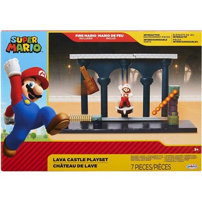 JAKKS PACIFIC Super Mario Nintendo Lava Castle Deluxe Play Set Σετ Παιχνιδιού 