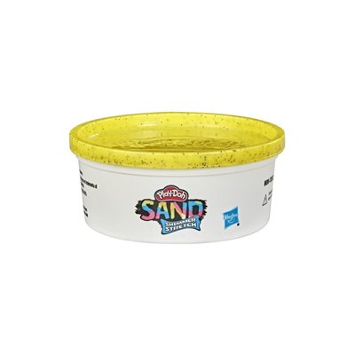 Hasbro Play-Doh Sand Shimmer Stretch Single Can Of Sparkly Κίτρινο 