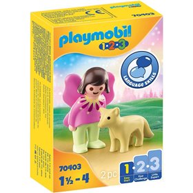 Playmobil 1.2.3 Νεράιδα Με Αλεπού  Playmobil 1.2.3 Νεράιδα Με Αλεπού