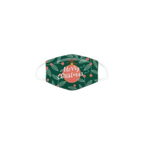 Puckator Merry Christmas Mistletoe Bauble Face Covering - Large  Puckator Merry Christmas Mistletoe Bauble Face Covering - Large