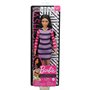 Mattel Barbie Fashionistas Κούκλα Num 147 Original Μελαχρινή Κούκλα Με Φόρεμα Striped Dress 