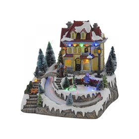 Epam Χριστουγεννιάτικο Φωτιζόμενο Χωριουδάκι Με Κίνηση - 2 Σχέδια  Epam Χριστουγεννιάτικο Φωτιζόμενο Χωριουδάκι Με Κίνηση - 2 Σχέδια