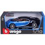 Bburago 1:18 Scale Bugatti Chiron Die-Cast Μπλε 