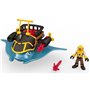 Fisher-Price Imaginext Πειρατικό Πλοιάριο, Πλάσματα Του Βυθού Με Φιγούρα Και Αξεσουάρ 