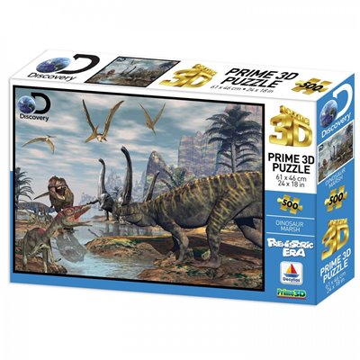 prime3d 3D Παζλ 500 Discovery - Dinosaur Marsh 