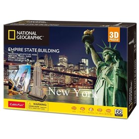cubicfun 3D Puzzle National Geographic Empire State Building New York  cubicfun 3D Puzzle National Geographic Empire State Building New York