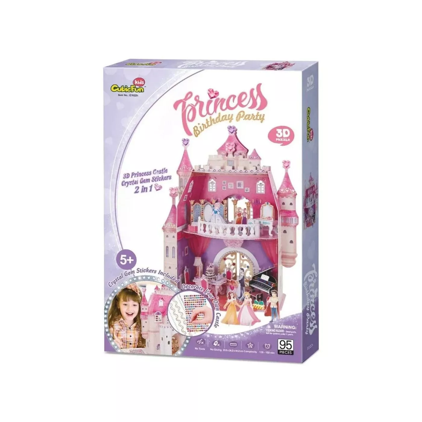 cubicfun Princess Birthday Party 3D Παζλ 95 Τεμαχίων  cubicfun Princess Birthday Party 3D Παζλ 95 Τεμαχίων