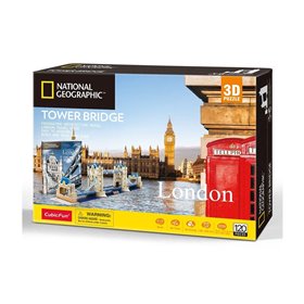 cubicfun 3D Puzzles Για Παιδιά Ενήλικες National Geographic Large Tower Bridge Ηνωμένο Βασίλειο Λονδίνο  cubicfun 3D Puzzles Για Παιδιά Ενήλικες National Geographic Large Tower Bridge Ηνωμένο Βασίλειο Λονδίνο