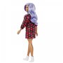 Mattel Barbie Fashionistas Original Κούκλα Με Μωβ Μαλλιά Με Φόρεμα 