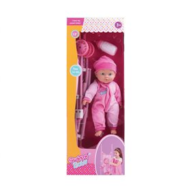  Sweet Baby Κούκλα 33Εκ Με Καροτσάκι 